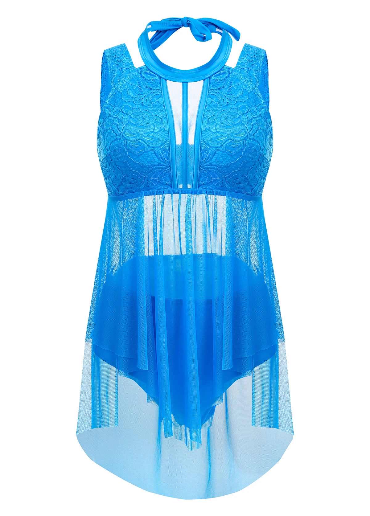 Mid Waisted Sky Blue Swimdress Set 13 Mid Waisted Sky Blue Swimdress Set - Image 11