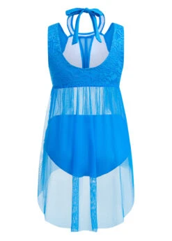 Mid Waisted Lace Sky Blue Swimdress And Panty -Rosewe Promotion Store 1697777899521196773 1