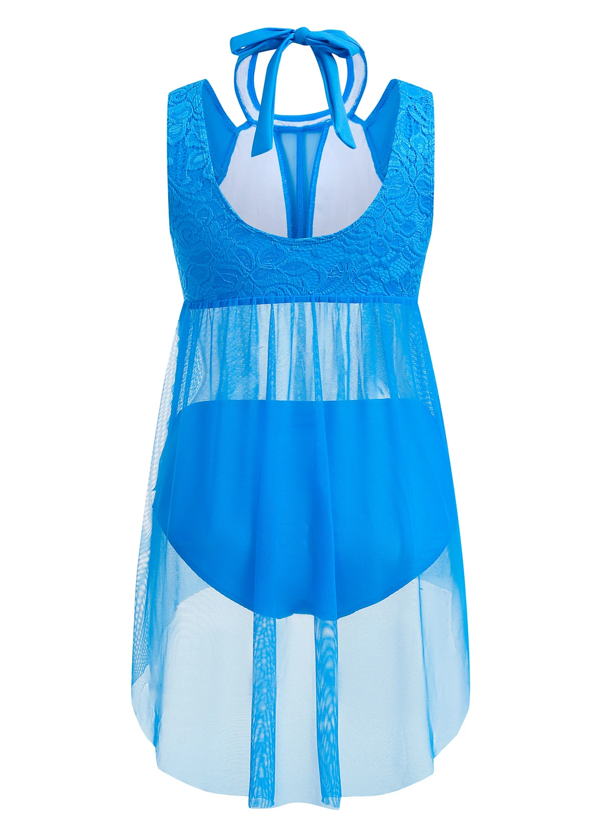 Mid Waisted Sky Blue Swimdress Set 14 Mid Waisted Sky Blue Swimdress Set - Image 12