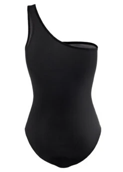 Black Tribal Print Wide Strap One Piece Swimwear -Rosewe Promotion Store 1698045557590687348