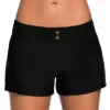 Low Waisted Black Plus Size Swim Shorts -Rosewe Promotion Store 217166 P 161103936326100