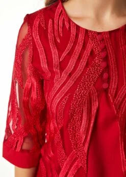 Button Detail Lace Panel Layered Hem T Shirt -Rosewe Promotion Store 230004 P 16285601456645