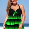 Gradient Layered Hem Plus Size Swimdress And Panty -Rosewe Promotion Store 246208 P 1593486576537