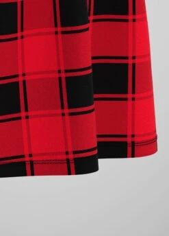 Hanky Cuff Round Neck Plaid Print Blouse 9 Hanky Cuff Round Neck Plaid Print Blouse -Rosewe Promotion Store 252788 P 1600164938681