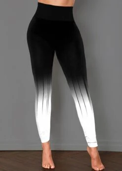 Skinny Black Ombre High Waist Pants -Rosewe Promotion Store 260549 P 1607393715318