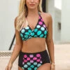 Polka Dot High Waisted Bikini Set -Rosewe Promotion Store 261002 P 16138033215040