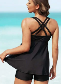 Mesh Stitching Cross Strap Swimdress And Shorts 11 Mesh Stitching Cross Strap Swimdress And Shorts -Rosewe Promotion Store 262464 P 16238248442922