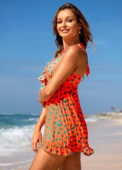 Polka Dot Bowknot Flounce Swimdress And Shorts -Rosewe Promotion Store 265377 P 16160483813473