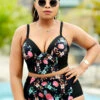 High Waisted Plus Size Floral Print Bikini Set -Rosewe Promotion Store 266095 P 16171738464780