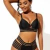 Sheer Mesh High Waisted Bikini Set -Rosewe Promotion Store 266979 P 1622801054413