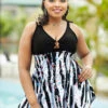 Plus Size Spaghetti Strap Swimdress And Panty -Rosewe Promotion Store 268170 P 16169877633790