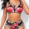 High Waisted Floral Print Plus Size Bikini Set 2 High Waisted Floral Print Plus Size Bikini Set -Rosewe Promotion Store 268855 P 1616051818719
