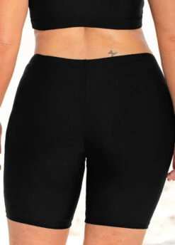 Plus Size High Waisted Swim Shorts -Rosewe Promotion Store 269133 P 1616397654242