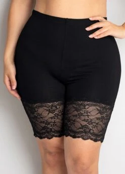 High Waisted Plus Size Lace Stitching Legging 9 High Waisted Plus Size Lace Stitching Legging -Rosewe Promotion Store 269648 P 16206966380682