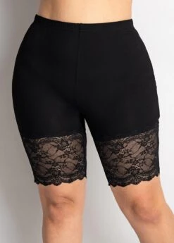 High Waisted Plus Size Lace Stitching Legging 8 High Waisted Plus Size Lace Stitching Legging -Rosewe Promotion Store 269648 P 16206966386980