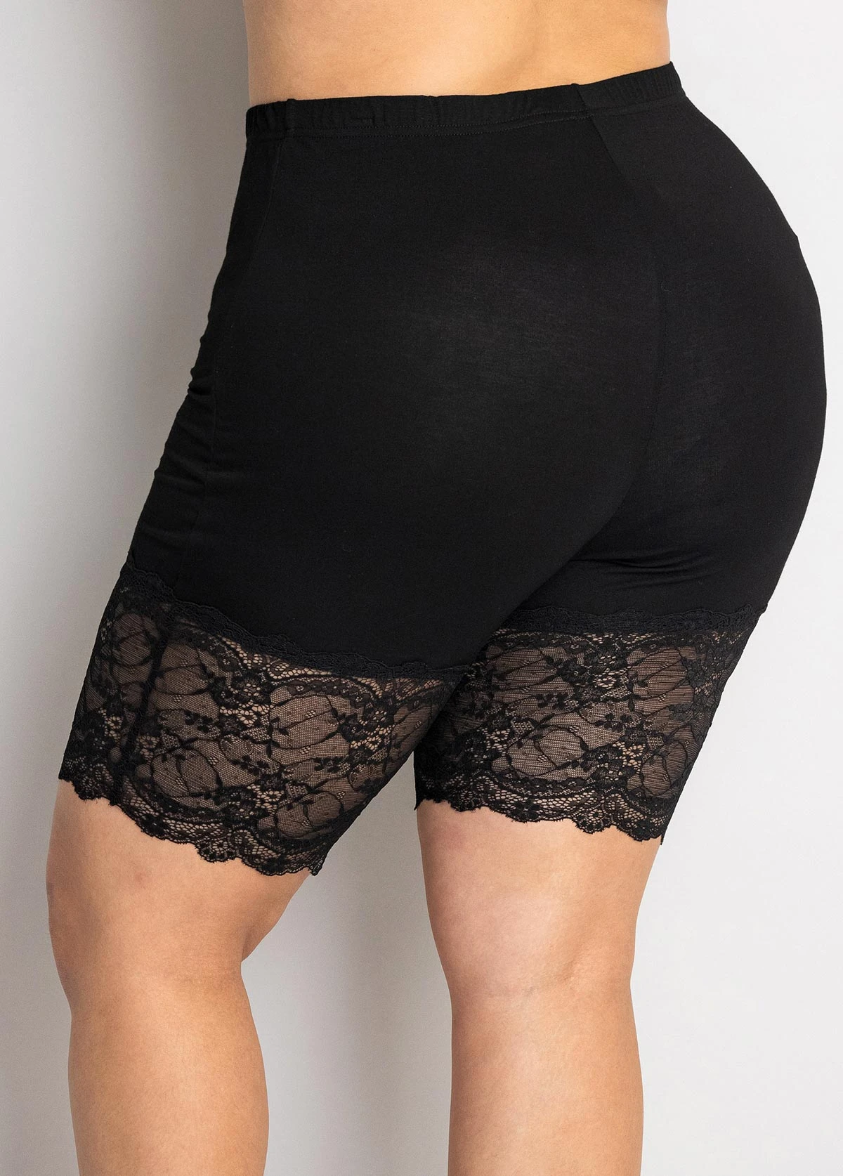 High Waisted Plus Size Lace Stitching Legging 4 High Waisted Plus Size Lace Stitching Legging - Image 2