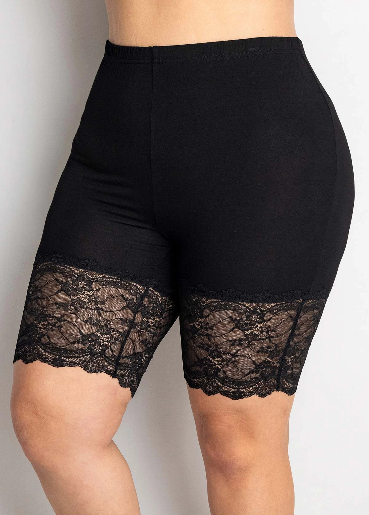 High Waisted Plus Size Lace Stitching Legging 3 High Waisted Plus Size Lace Stitching Legging