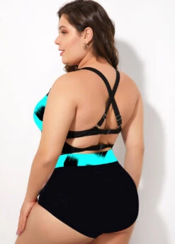 Plus Size Polka Dot High Waist Bikini Set -Rosewe Promotion Store 269653 P 1616738543064