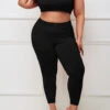 Wide Strap Plus Size Black High Waisted Sweatsuit -Rosewe Promotion Store 269698 P 1616748565251