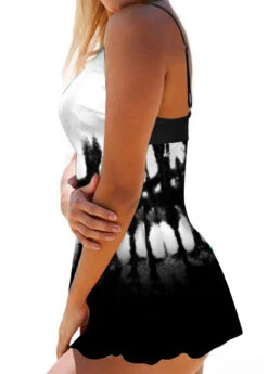 Ombre Tie Dye Print Swimdress And Panty -Rosewe Promotion Store 270244 P 1617259598644