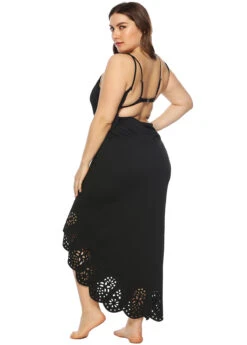 Spaghetti Strap Plus Size Pierced Dettail Cover Up -Rosewe Promotion Store 270450 P 1618377504675