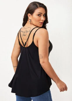 Spaghetti Strap Colorful Printed Camisole Top -Rosewe Promotion Store 271629 P 1628141216925