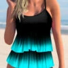Ombre Tie Dye Layered Tankini Set -Rosewe Promotion Store 275441 P 1622007288746