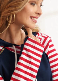 Long Sleeve Drawstring Kangaroo Pocket Hoodie -Rosewe Promotion Store 278817 P 16287664973462