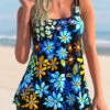 Spaghetti Strap Floral Print Tankini Set 1 Spaghetti Strap Floral Print Tankini Set -Rosewe Promotion Store 279484 P 1626239978378