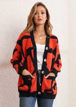 Long Sleeve Button Up Pocket Design Cardigan -Rosewe Promotion Store 280411 P 16287663796814