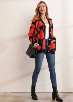 Long Sleeve Button Up Pocket Design Cardigan -Rosewe Promotion Store 280411 P 16287663798255