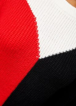 Contrast Round Neck Long Sleeve Sweater -Rosewe Promotion Store 282326 P 16303221639704