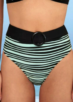 High Waisted Striped Color Block Bikini Set 8 High Waisted Striped Color Block Bikini Set -Rosewe Promotion Store 287621 P 16370487228392