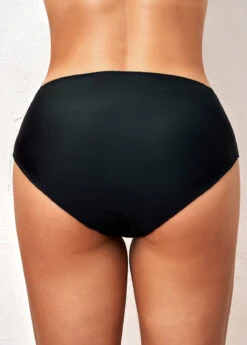Black Plus Size High Waisted Swimwear Panty -Rosewe Promotion Store 288527 P 164187152267501