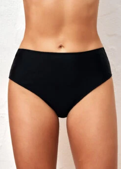 Black Plus Size High Waisted Swimwear Panty -Rosewe Promotion Store 288527 P 164187152277000