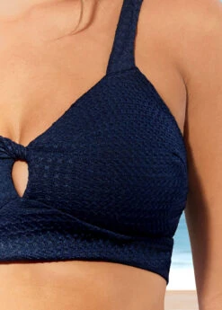 High Waisted Navy Blue Wide Strap Bikini Set 22 High Waisted Navy Blue Wide Strap Bikini Set -Rosewe Promotion Store 289270 P 16478642233589