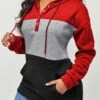 Contrast Kangaroo Pocket Drawstring Red Hoodie 2 Contrast Kangaroo Pocket Drawstring Red Hoodie -Rosewe Promotion Store 290989 P 1636599934044
