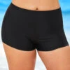 Black High Waisted Plus Size Swimwear Shorts -Rosewe Promotion Store 291652 P 16448379916980