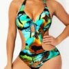 Animal Prints Halter Multi Color One Piece Swimwear 1 Animal Prints Halter Multi Color One Piece Swimwear -Rosewe Promotion Store 293527 P 16460319317560