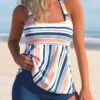 Striped Multi Color Wide Strap Tankini Set -Rosewe Promotion Store 296191 P 1652441759387 1