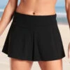 Mid Waist Elastic Detail Black Pantskirt -Rosewe Promotion Store 298106 P 1645166389724