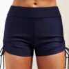 Tie Side Mid Waisted Navy Swim Shorts -Rosewe Promotion Store 299261 P 16473936643550