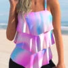 Ombre Layered Hem Multi Color Tankini Top-No Bottom -Rosewe Promotion Store 299352 P 1647394155962