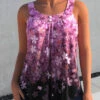 Ombre Floral Print Hot Pink Tank Top 2 Ombre Floral Print Hot Pink Tank Top -Rosewe Promotion Store 305689 P 1655289972363