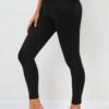 Black Double Side Pockets High Waisted Leggings -Rosewe Promotion Store 307941 P 16581087167440