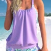 Light Purple Fold Cutout Tankini Set -Rosewe Promotion Store 309611 P 1658305055511 1
