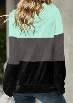 Drawstring Long Sleeve Zipper Closure Hoodie -Rosewe Promotion Store 311269 P 1660808989439