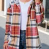 Plus Size Multi Color Plaid Long Sleeve Coat -Rosewe Promotion Store 312578 P 16641580811800