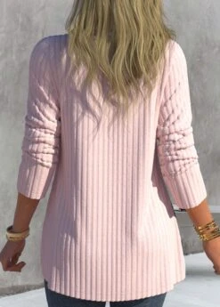 Light Pink Plus Size Paisley Print Sweatshirt -Rosewe Promotion Store 313996 P 1663570981033