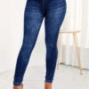 Pocket Blue Zipper Fly High Waisted Jeans -Rosewe Promotion Store 315985 P 16661440919720